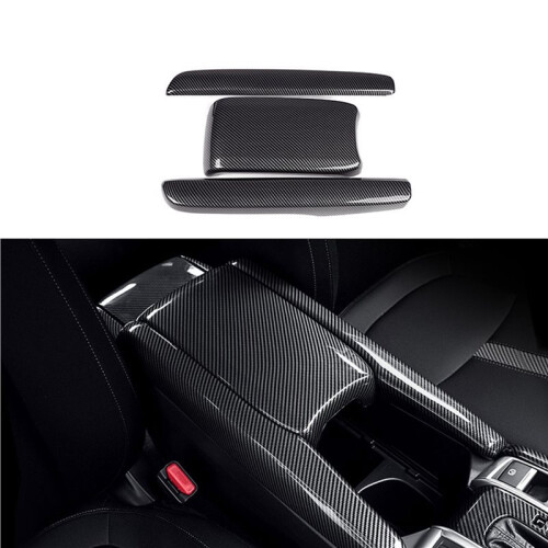 15x Armrest Box Protective Covers Carbon Fiber Central Armrest Decorative Modification for   10Th 2016-2019 2