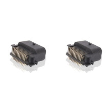 2X 33 Pin 1554461-2 Automotive ECU Wire Connector Male Plug PCB 0.6 mm Socket with Terminal for Cars Motorcycle