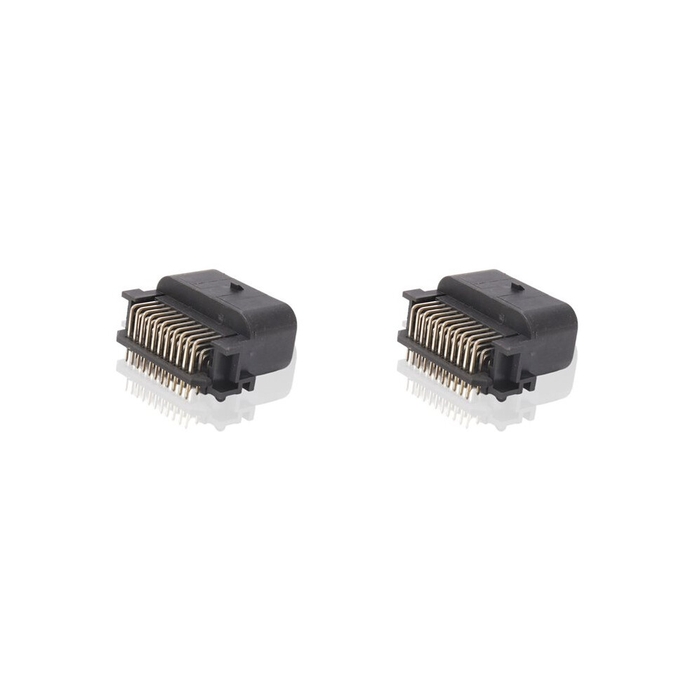 2X 33 Pin 1554461-2 Automotive Ecu Wire Connector Male Plug Pcb 0.6 Mm Socket With Terminal For Cars Motorcycle Black 4712474935790