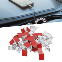White 50-Pack Adhesive Cable Clips