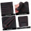Car Visor Organizer PU Leather Document and Card Holder with Secure Visor Attachment Black Red 2