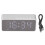 G50 Multifunctional Bluetooth Alarm Clock Speaker, 1200mAh, White 2