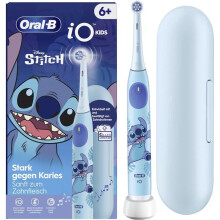 Elektrische tandenborstel - ORAL-B - iO Stitch 6+ - Blauw - Inclusief etui - Voor kinderen