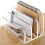 3 Compartments Mail Organizer Letter Holder for Desk ,Vertical Letter Holder,File Sorter Acrylic Desk Organizer 5