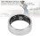 Smart Ring Modell 8, Silber Größe 8, 18mAh IP68 BT5.1 11