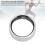 Smart Ring Modell 8, Silber Größe 8, 18mAh IP68 BT5.1 8