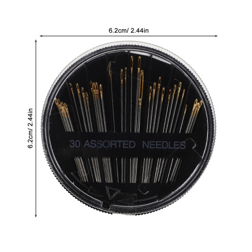 Yarn Needle Set Plastic Metal Assorted Color for Sewing 1Set 1