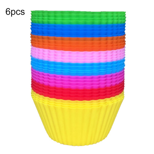 Silicone Cupcake Liners Nonstick Easy-Clean 6 12 24 Pcs 2