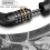 Modern Minimalist Bicycle Lock Chain Anti-Theft Portable Design Black 5
