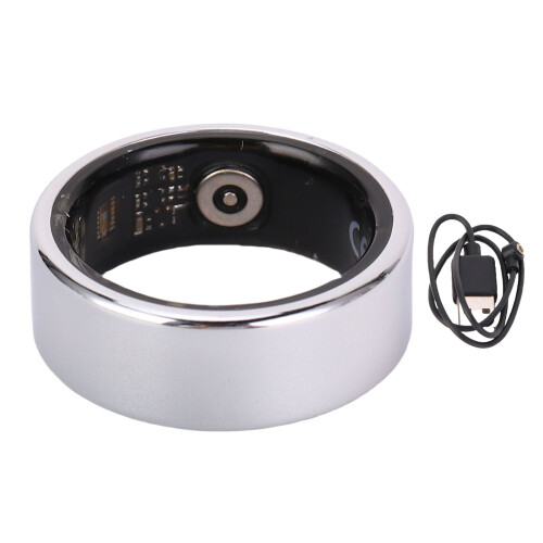 Silberner smarter Ring Gesundheits-Tracker, IP68 wasserdicht, Bluetooth 5.0 2