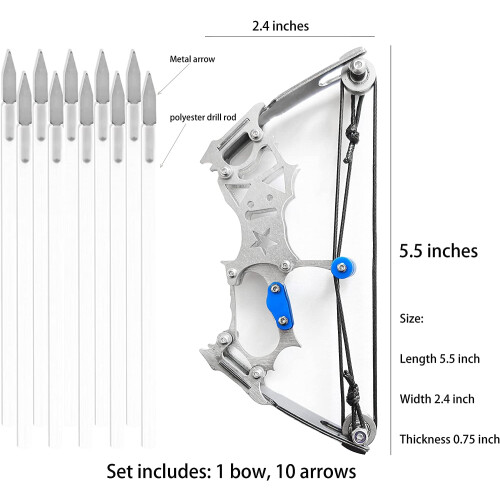 Mini Archery Bow Set Right Hand Metal Compound Bow 1