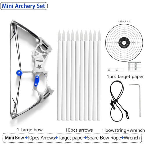 Mini Archery Bow Set Right Hand Metal Compound Bow 2