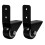2PCS Caster Wheels Heavy Duty Black Rubber for Storage Rack Indoor Use 4