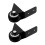 2PCS Caster Wheels Heavy Duty Black Rubber for Storage Rack Indoor Use 5