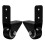 2PCS Caster Wheels Heavy Duty Black Rubber for Storage Rack Indoor Use 7