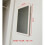 HEMOTON Compact White Plastic Mirror Home Use Small Mirror 2