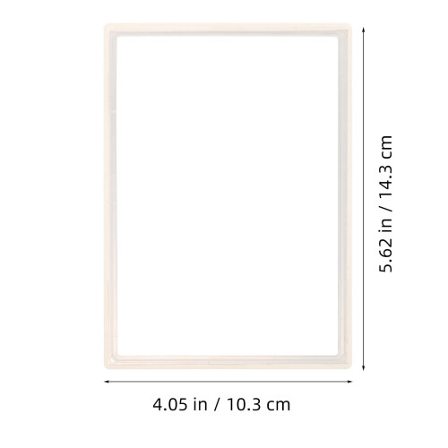 HEMOTON Compact White Plastic Mirror Home Use Small Mirror 2
