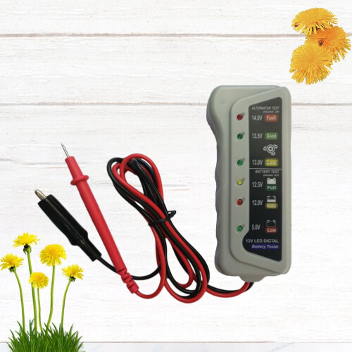 12V Practical Digital Battery Tester Charging System Analyzer Battery Monitor Measurer 2