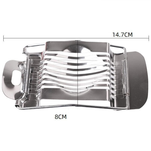 Stainless Steel Egg Cutter 1 Packs Multi-Functional Egg Fruit Slicer Egg Divider Kitchen Utility Gadget 1