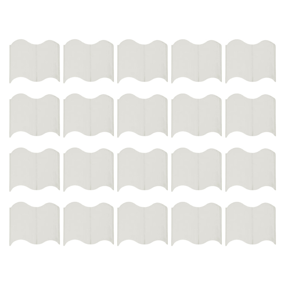 20Pack Interlocking Garden Border Panels Flexible Setups-White 7754002927638