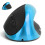 Wireless Optical Vertical Mouse 3rd Gen – 1600DPI, Sky Blue 4