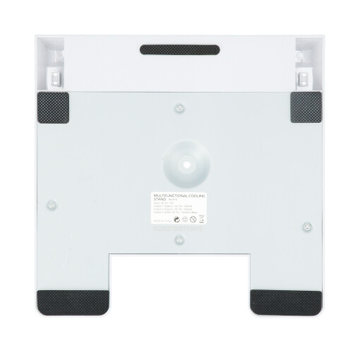 Multifunctional White Gaming Console Cooling Base with Disc Storage for PS5 1