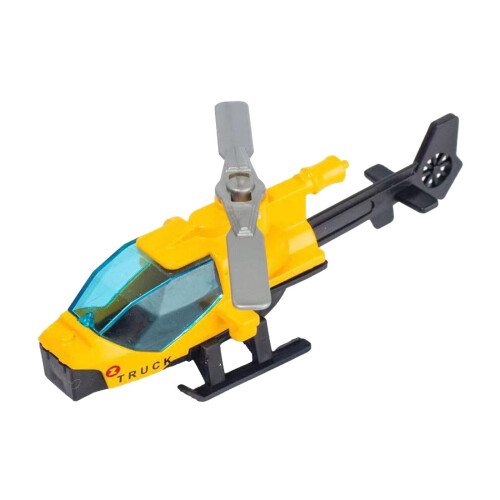 Diecast Legering Helikopter Tårtdekoration Julklapp Samling Flygplan Gul 1