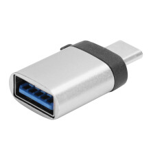 Silver USB 3.0 Female to Type-C OTG Adapter