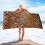 Cow Print Microfiber Shawl Beach Towel Square 2