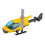 Diecast Legering Helikopter Tårtdekoration Julklapp Samling Flygplan Gul 5