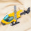 Diecast Legering Helikopter Tårtdekoration Julklapp Samling Flygplan Gul 7