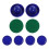 Air Hockey Paddles Blue with Handles 7