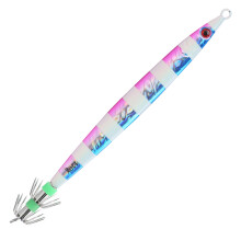Luminous Metal Squid Jig Lure 17.5cm Blue Swimbait with Hook