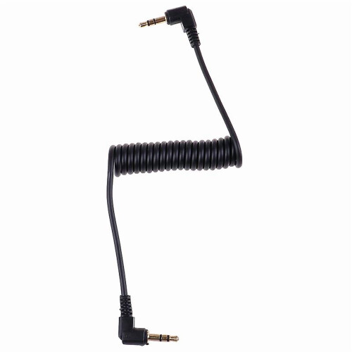Spiral audio cable jack right angle 90 degree 3.5mm jack auxiliary cable 1