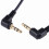 Spiral audio cable jack right angle 90 degree 3.5mm jack auxiliary cable 3