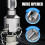 Integrated Pipe Thread Cutting Tool & Wire Opener, Drill-Compatible PVC Threader Kit (3/4"), Compatible with Electric Drill 2