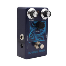 ELF Spring Reverb Pedal Aluminium Dunkelblau 11,5 cm Gitarreneffekt