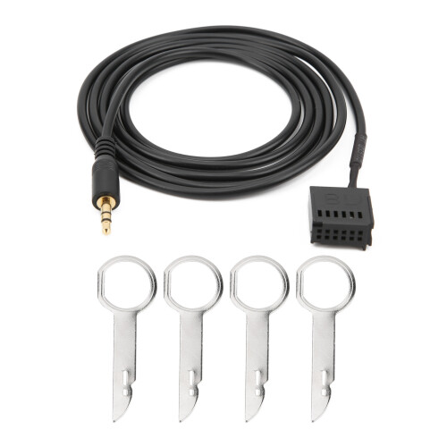 Car AUX Audio Cable Replacement for Ford Focus/Mondeo/C-Max/Fusion 150cm 1