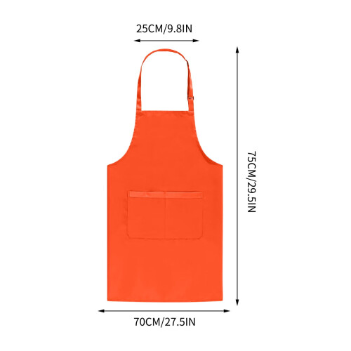 Chef Apron Unisex Stain-Resistant with Pockets and 2