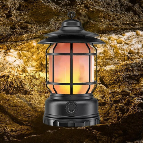 Rechargeable Camping Lantern Vintage Style with Hook 2 2