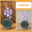 2 Pcs Foam Plants Simulated Flowers 3