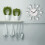 3D Removable Cutlery Kitchen Spoon Fork Wall Clock Mirror Decal Sticker White 30CM 4