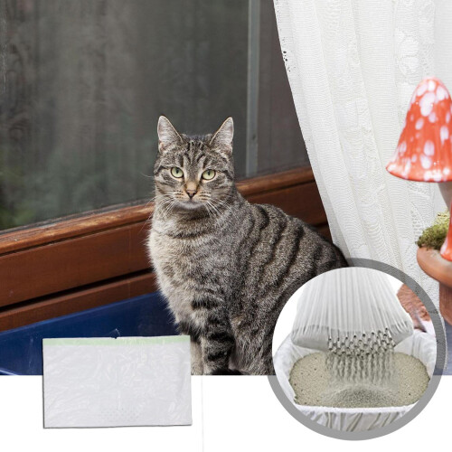Engångssiktbara kattsandspåsar – 7-pack 1