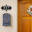Placa de metal com o endereço da casa para uso externo, número da residência ou caixa de correio, 35 cm (13,8 polegadas) 6