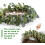 Guirlanda artificial de folhas de eucalipto verde com placa de boas-vindas, 50 cm (20 polegadas), decoração para primavera/verão. 6