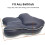 Extra Thick Large Bath Pillow with Neck,Back,Head Support for Bathtub, Spa, Soaking Gray(21''x17'') 3