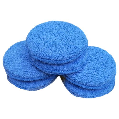 Wax Applicator Pads Blue 6Pcs 5x5x0.4In 2