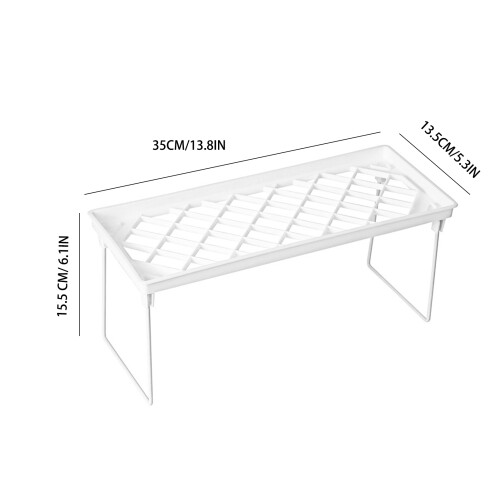 Stackable Multi-Function ABS Metal Shelf Cabinet – White, L/M/S Sizes 1
