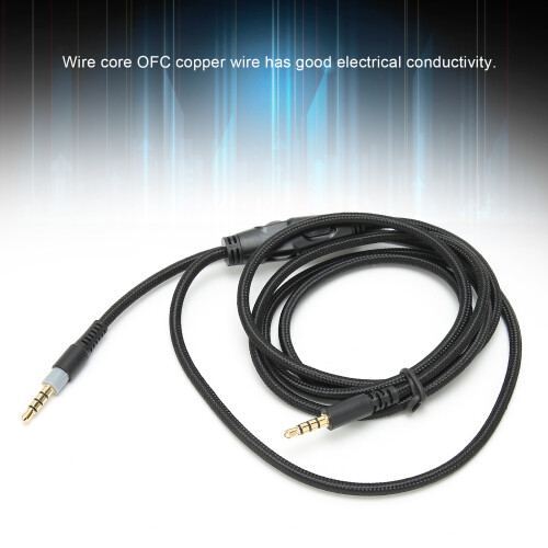 3.5mm Audio Cable with Volume Control for HyperX Cloud (1.5m, Black) 2
