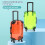 Kids Mini Rolling Luggage Toy Blue with Retractable Handle 4